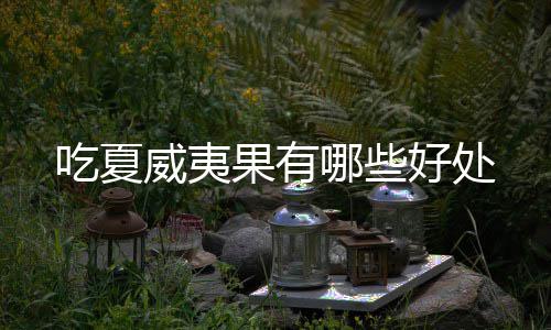 哪些果有威夷好处吃夏