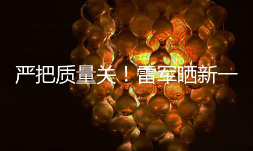 关严把一代新车我质量晒新试车雷军多次7测参加测试