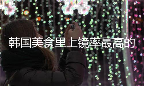 年糕美食最高式辣里上的一道菜韩国韩镜率